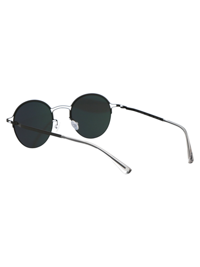 Shop Mykita Sunglasses In 002 Black | Darkgrey Solid