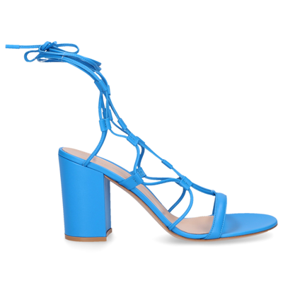 Shop Gianvito Rossi Strappy Sandals G32172 In Blue