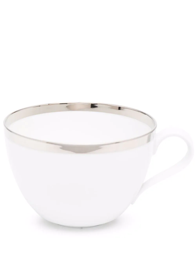 Shop Fürstenberg Treasure Platinum Cappuccino Cup In White