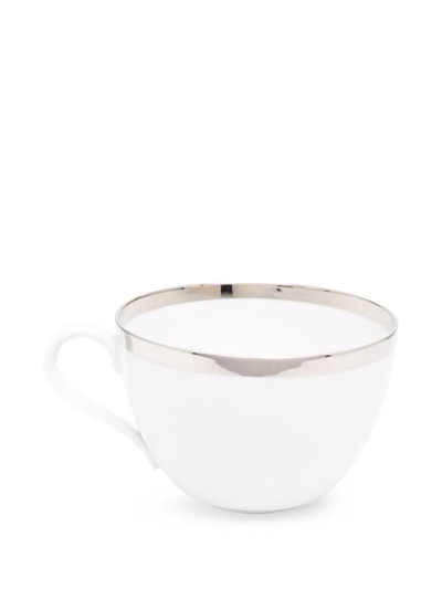 Shop Fürstenberg Treasure Platinum Cappuccino Cup In White