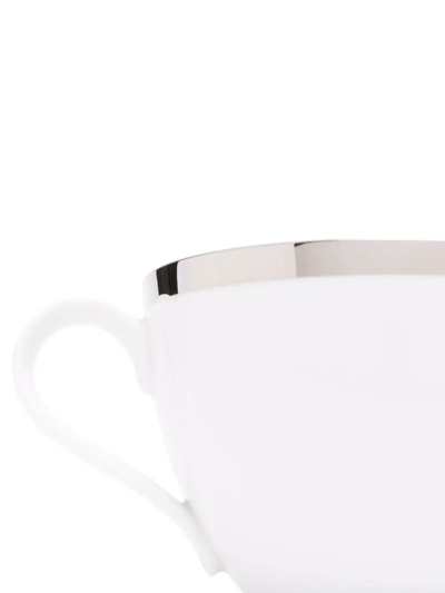 Shop Fürstenberg Treasure Platinum Cappuccino Cup In White