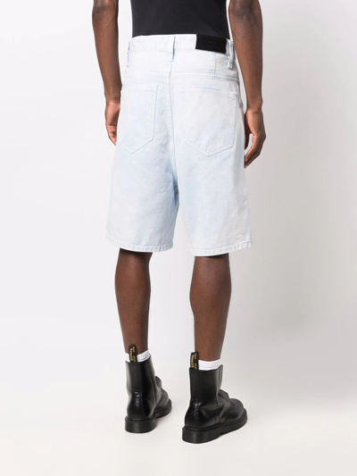 Shop Ami Alexandre Mattiussi Oversize Denim Shorts In Blue