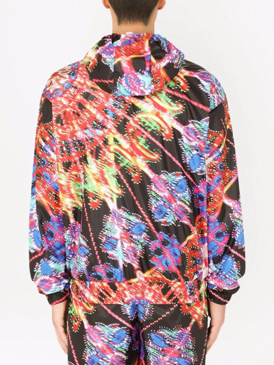 Shop Dolce & Gabbana Luminaire-print Lightweight Jacket In Multicolour