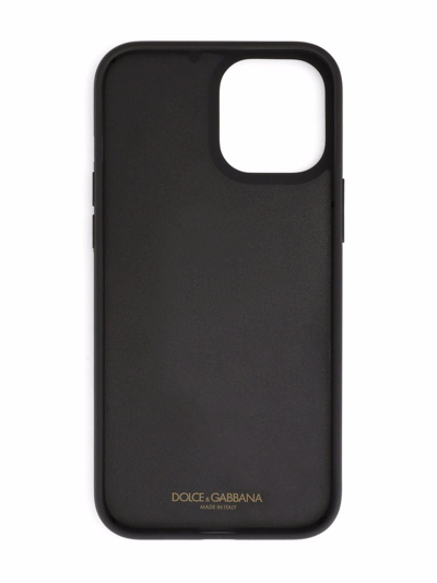 Shop Dolce & Gabbana Abstract Print Iphone Case In Black