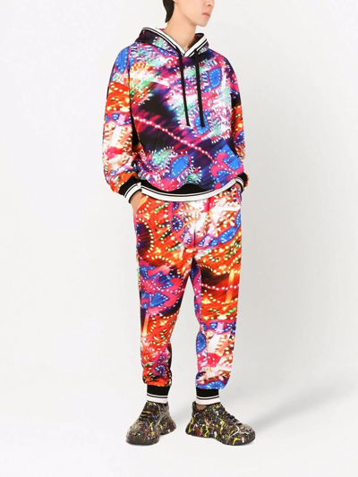 Shop Dolce & Gabbana Luminaire-print Track Trousers In Multicolour