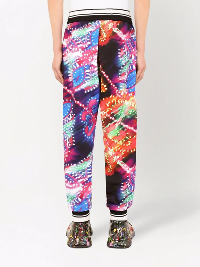 Dolce & Gabbana Luminaire-print Track Trousers In Multicolour
