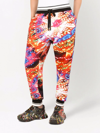 Dolce & Gabbana Luminaire-print Track Trousers In Multicolour