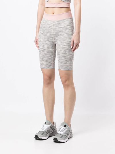 Shop Onefifteen X Beyond The Radar Stretch-fit Cycling Shorts In Grey