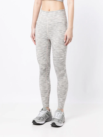 Shop Onefifteen X Beyond The Radar Woven Mélange Leggings In Grey