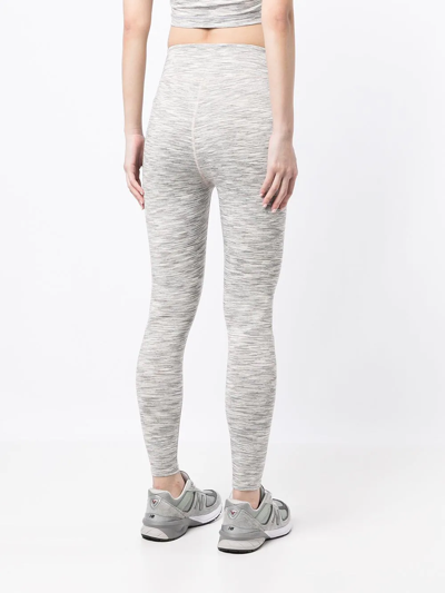 Shop Onefifteen X Beyond The Radar Woven Mélange Leggings In Grey