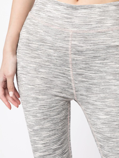 Shop Onefifteen X Beyond The Radar Woven Mélange Leggings In Grey