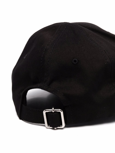 Off-white Arrow Drill Baseball Cap With 3d Embroidery In Black