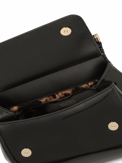 Shop Dolce & Gabbana Medium Sicily Top-handle Bag In Black