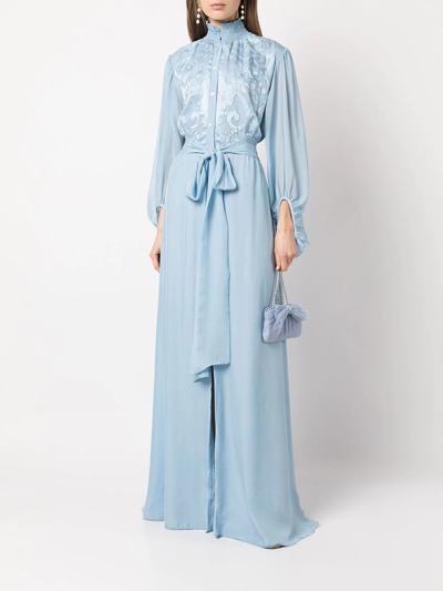 Shop Sachin & Babi Beatrix Long Dress In Blue
