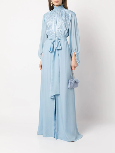 Sachin & Babi Beatrix Long Dress In Blue