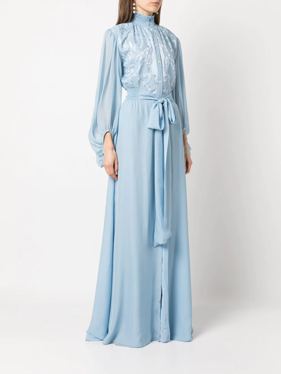 Sachin & Babi Beatrix Long Dress In Blue