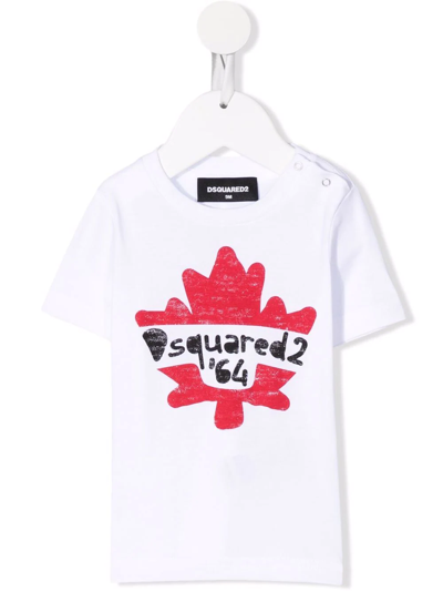 Shop Dsquared2 Logo-print T-shirt In White