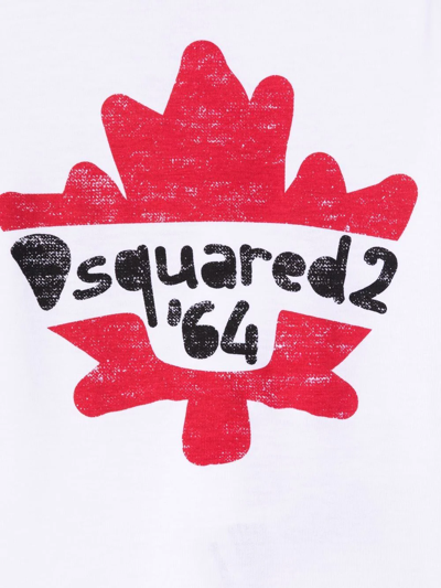 Dsquared2 Logo-print Cotton T-shirt In White