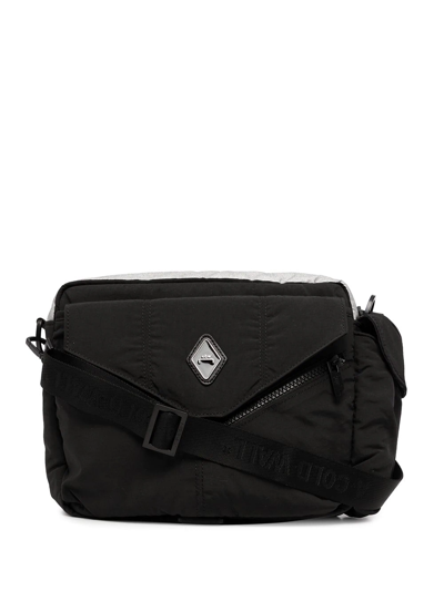 Shop A-cold-wall* Flap-pocket Shoulder Bag In Black