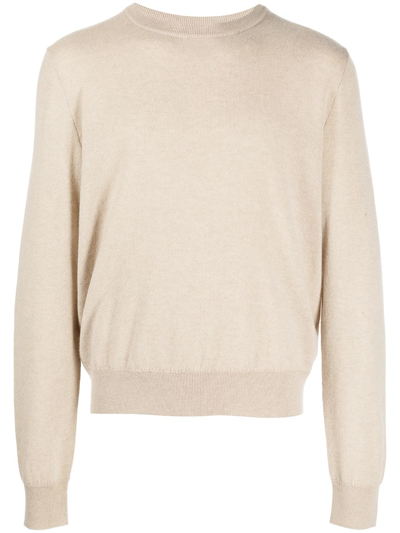 Shop The Row Crewneck Cashmere Jumper In Brown