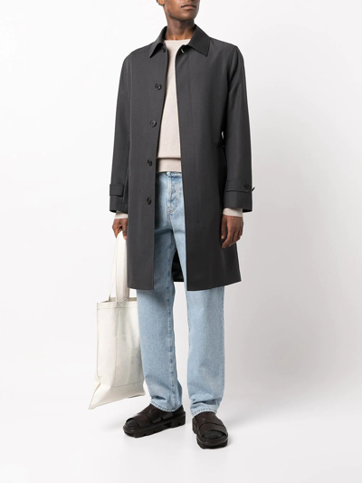 The Row 'benji' Long Sleeve Cashmere Knit Sweater In Brown