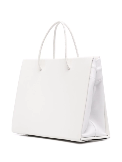 Medea Square Tote Bag In White