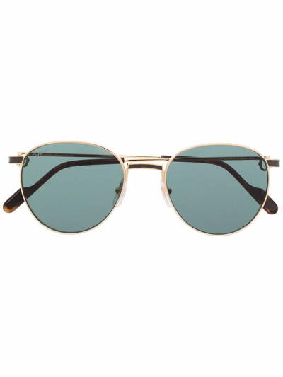 Cartier Pantos-frame Sunglasses In Gold