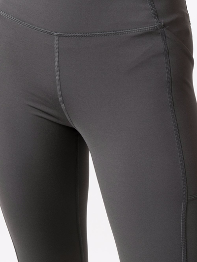 Shop Girlfriend Collective Inset-pocket High-rise Leggings In Grey