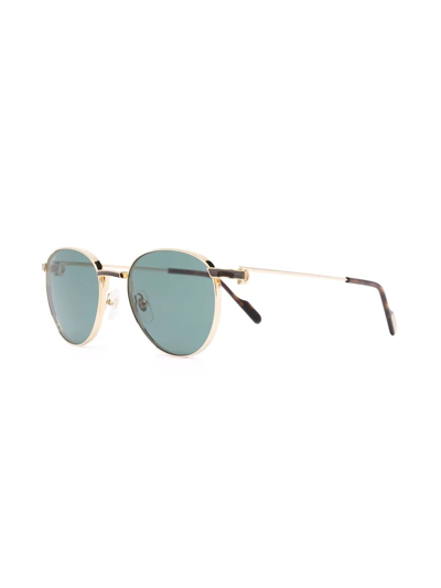 Cartier Pantos-frame Sunglasses In Gold
