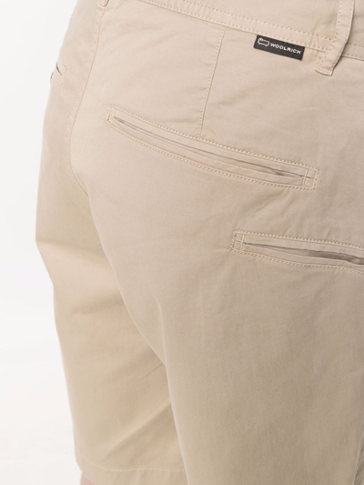 Shop Woolrich Classic Chino Shorts In Neutrals