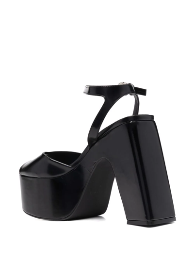 Shop Coperni Platform-sole Sandals In Black