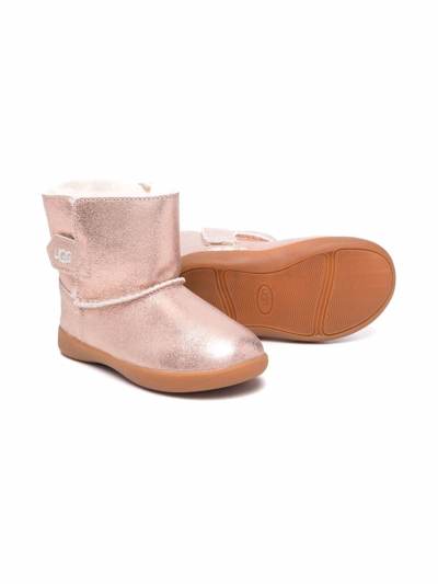 Ugg Kids' Baby Girl's Keelan Metallic Boots Rose Gold | ModeSens