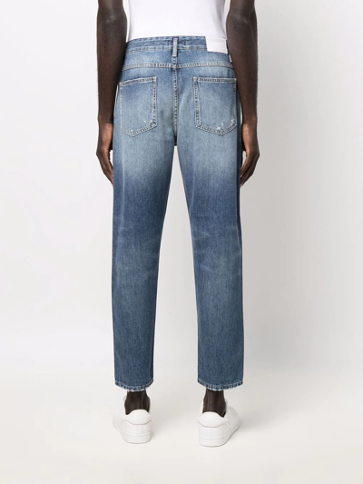 Closed X-lent Relaxed Tapered Leg Organic Cotton Jeans In Blue