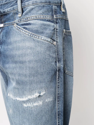Closed X-lent Relaxed Tapered Leg Organic Cotton Jeans In Blue