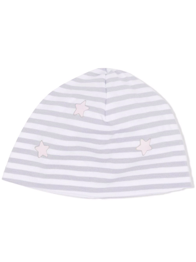 La Stupenderia Stripe-print Beanie In White