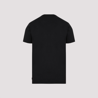 Shop Brioni Cotton T-shirt Tshirt In Black