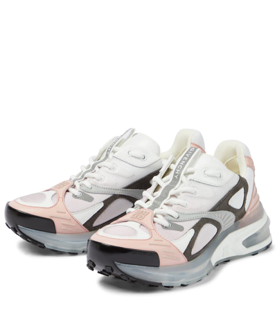 Shop Givenchy Giv 1 Tr Paneled Sneakers In White/pink