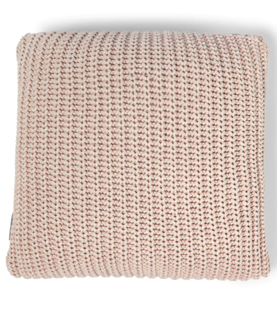 Shop Brunello Cucinelli Cotton-blend Knit Cushion