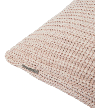 Brunello Cucinelli Cotton-blend Knit Pillow