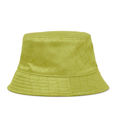 Shop Bottega Veneta Jacquard Bucket Hat In Kiwi