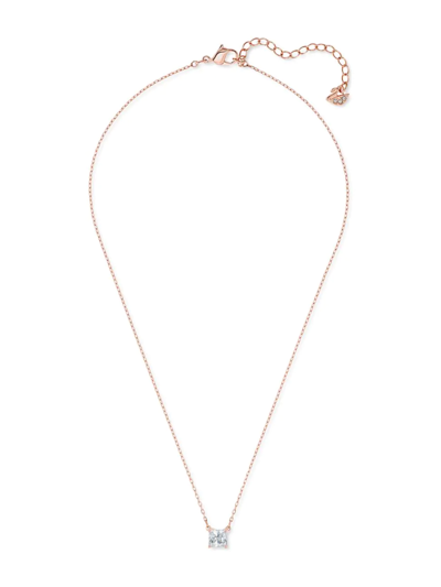 Shop Swarovski Women's Attract Rose Goldplated  Crystal Necklace