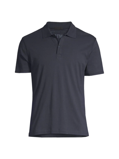 Shop Atm Anthony Thomas Melillo Men's Classic Jersey Slim-fit Polo In Midnight Blue
