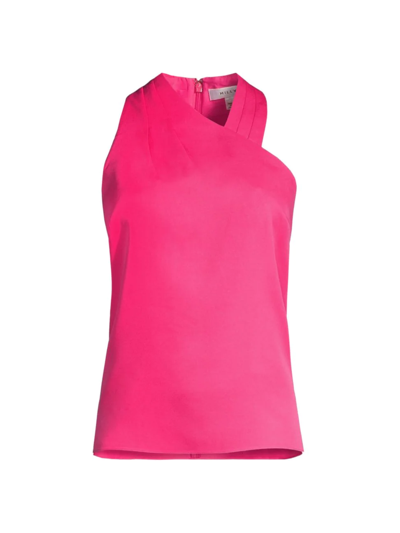 Shop Milly Women's Preston Halter Top In  Pink