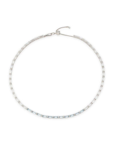 Shop Adriana Orsini Women's Revelry Sterling Silver & Cubic Zirconia Tennis Necklace