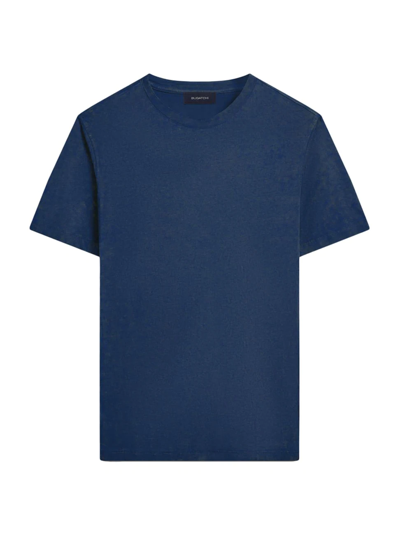 Shop Bugatchi Men's Cotton Short-sleeve T-shirt In Navy