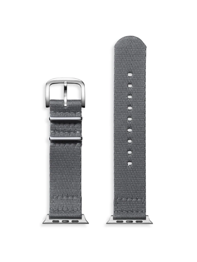 Shop Shinola Men's Nylon Smart Watch Strap In Grey