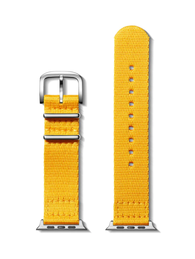 Shop Shinola Nylon Smart Watch Strap In Yellow