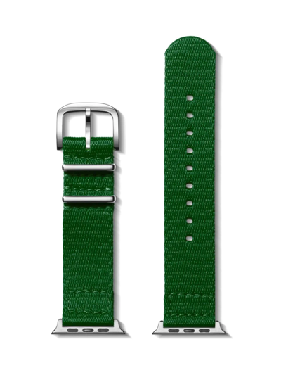 Shop Shinola Men's Nylon Smart Watch Strap In Green