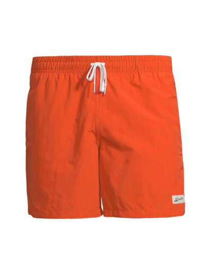 Shop Bather Men's Solid Swim Shorts In Orange
