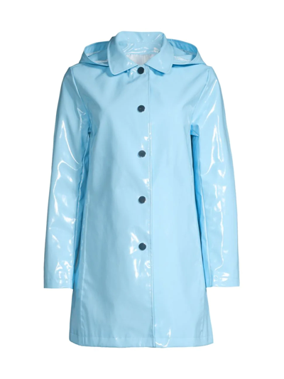 Shop Jane Post Women's Iconic Princess Raincoat In Pale Blue